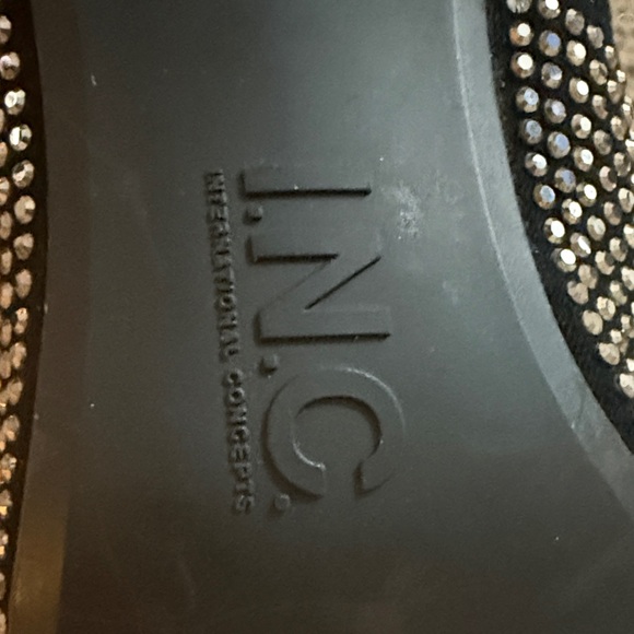 INC International Concepts Black Studded Heeled Boots NEW - Picture 2 of 8